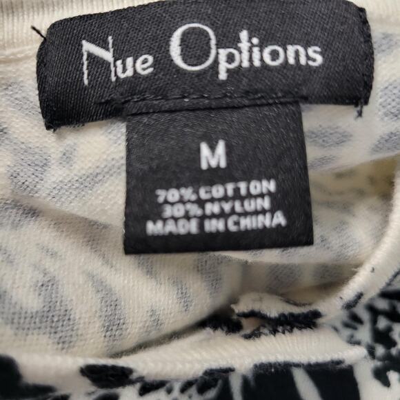 Nue Options Sweater Womens Medium Animal Print Button Cardigan Soft Knit Top - Picture 2 of 12